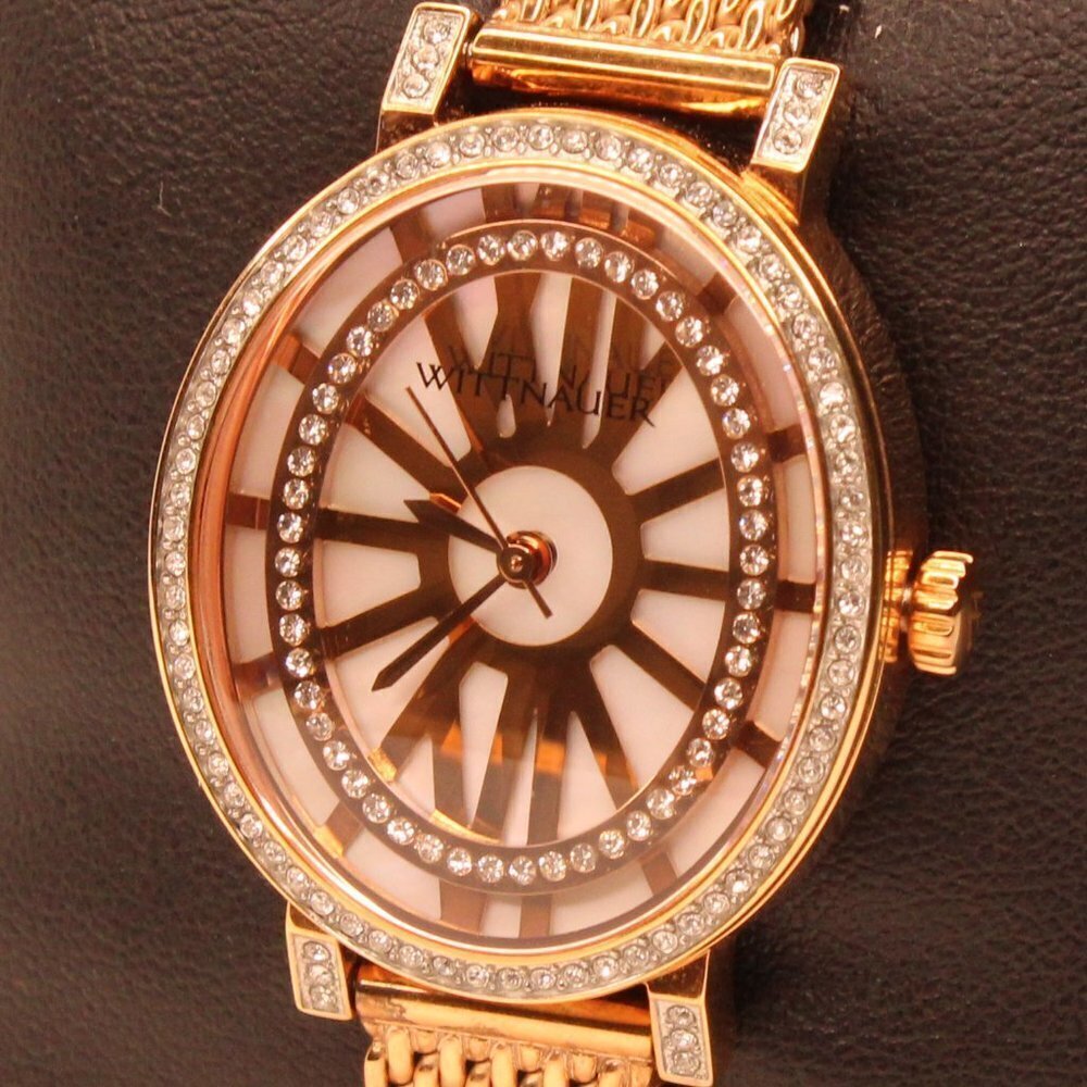 Wittnauer Women's Dress Watch Crystal Accents Rose Gold 28mm - Picture 10 of 12